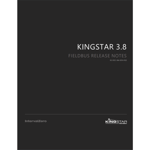 KINGSTAR 3.X Fieldbus Product Release Notes