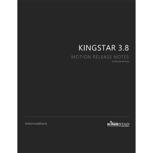 KINGSTAR 3.X Motion Product Release Notes
