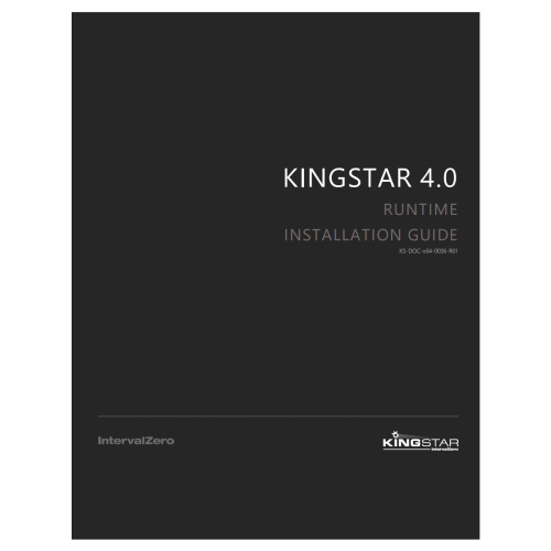 KINGSTAR 4.X Runtime Installation Guide