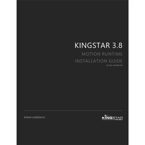KINGSTAR Motion Runtime Installation Guide