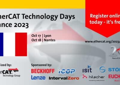 Visit us at ETG EtherCAT Technology Days 2023 in France